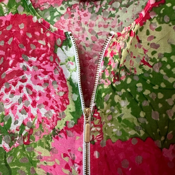 Ruby Rd women multi color blouse pink green and white size Small - Picture 6 of 9